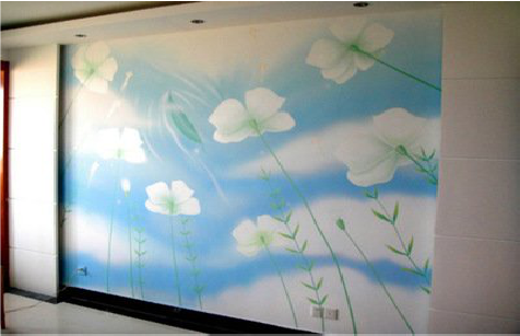 小金画墙绘怎么画好白云的蓬松感？