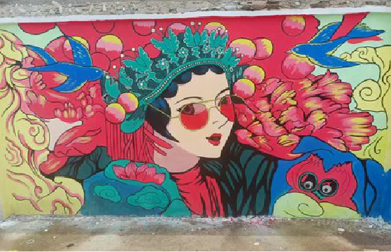 小金墙体彩绘-网红墙