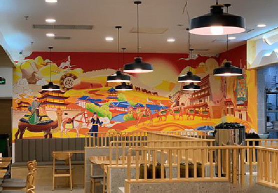 小金商业空间彩绘介绍。