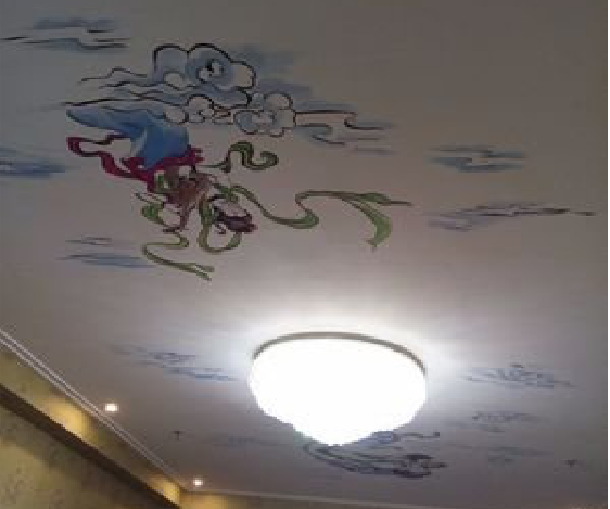 小金如何快速绘制天花板上的手绘墙？