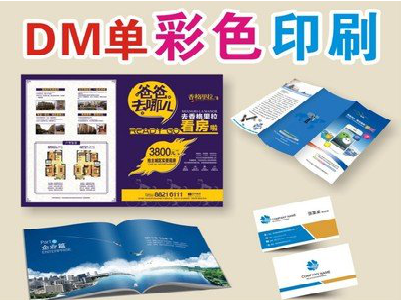 小金单页印刷，色彩搭配简单。