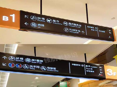 小金如何通过商场标识牌引导客流分布？