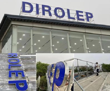 小金楼顶发光字安装的注意事项。